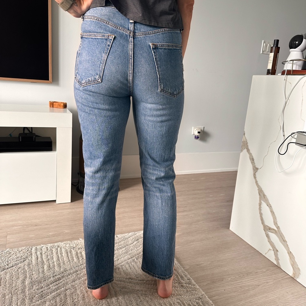 Rag & Bone Wren High Rise Slim Straight Jeans Sz 27 Huntley - Picture 3 of 6